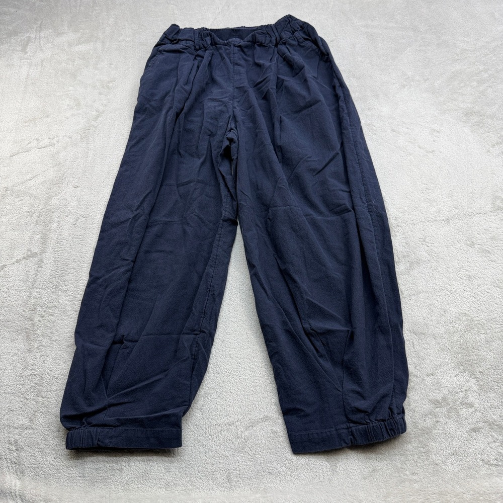 Free People Momentum Balloon Joggers Women M Navy Boho Lagenlook Coastal Grandma